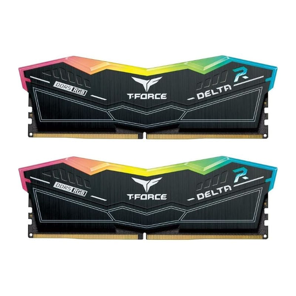 TEAMGROUP T-Force DELTA RGB 32GB (2x16GB) DDR5 5600MHz CL36 Desktop Memory – Black