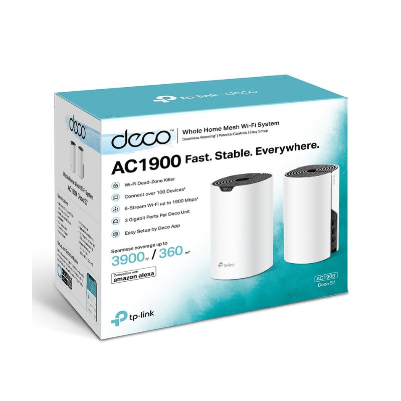 TP-Link Deco S7 AC1900 Whole Home Mesh Wi-Fi System (2-Pack)