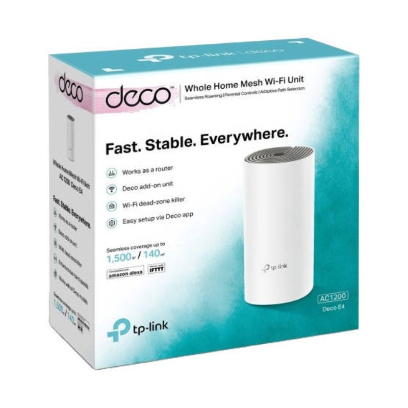 نظام شبكة Wi-Fi 5 لكامل المنزل TP-Link Deco E4 AC1200 (عبوة واحدة)