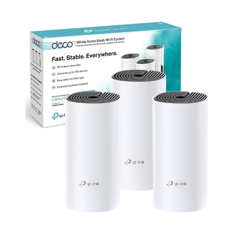 TP-Link Deco E4 AC1200 Whole Home Mesh Wi-Fi System (3-Pack)
