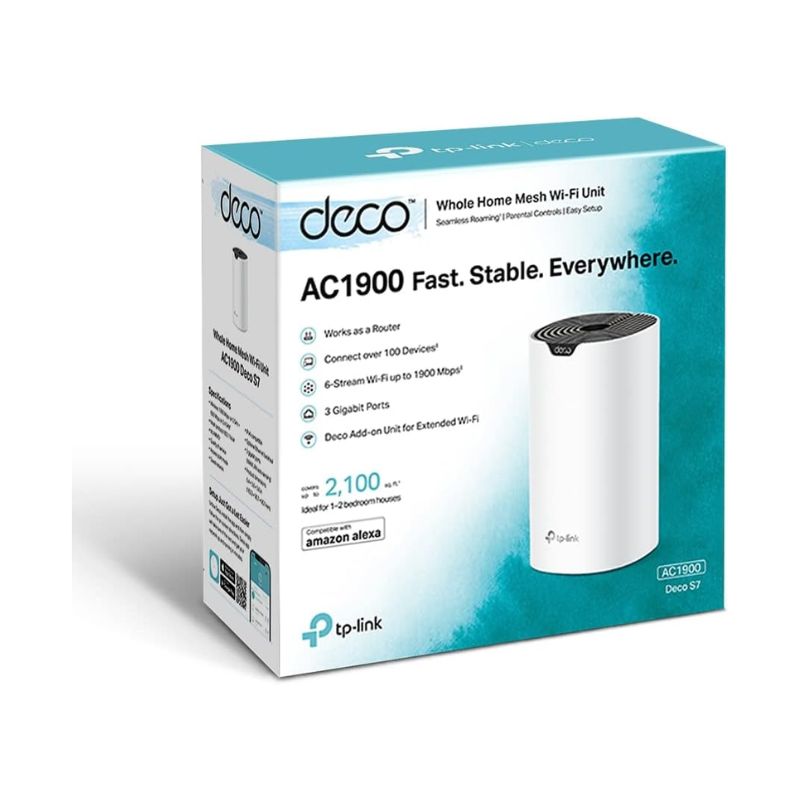 نظام شبكة Wi-Fi 5 لكامل المنزل TP-Link Deco S7 AC1900 (عبوة واحدة)
