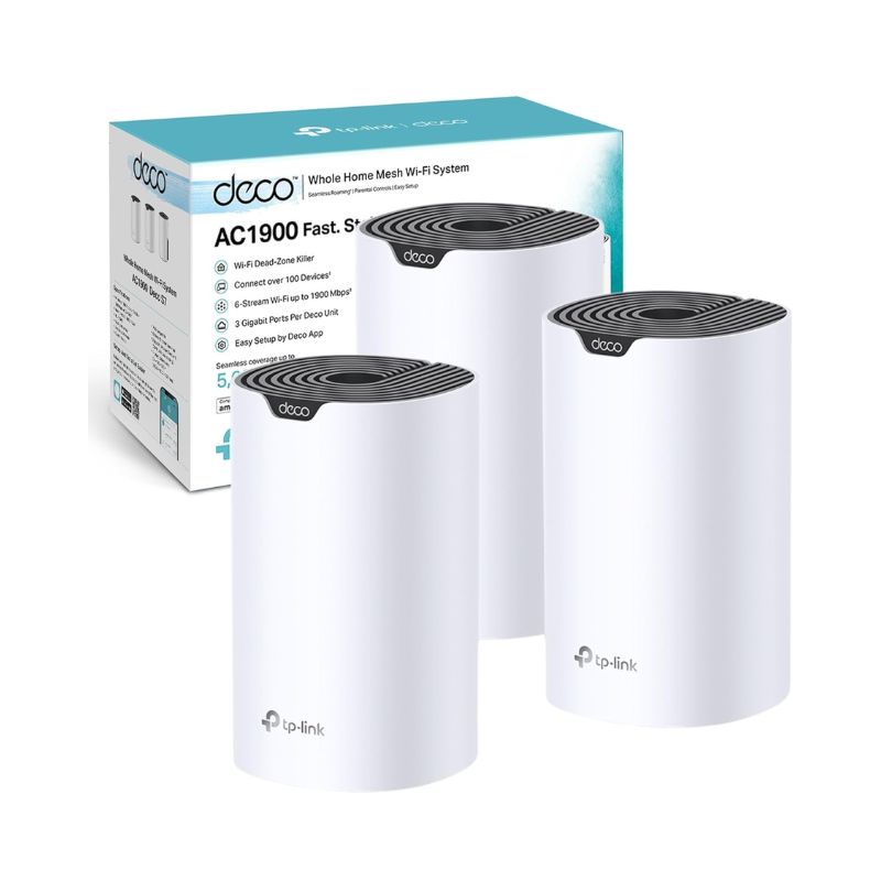 TP-Link Deco S7 AC1900 Whole Home Mesh Wi-Fi System (3-Pack)