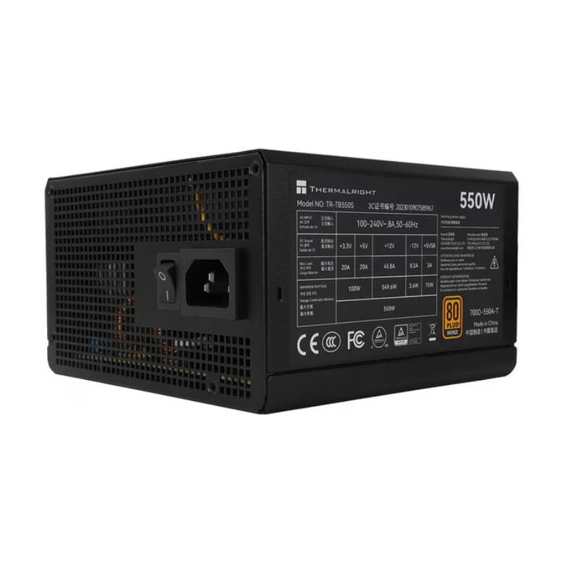 Thermalright TR-TB550S 550W 80+ Bronze Non-Modular Power Supply - Black