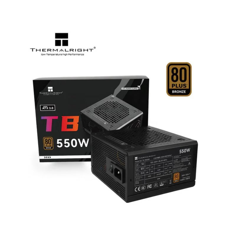 Thermalright TR-TB550S 550W 80+ Bronze Non-Modular Power Supply - Black