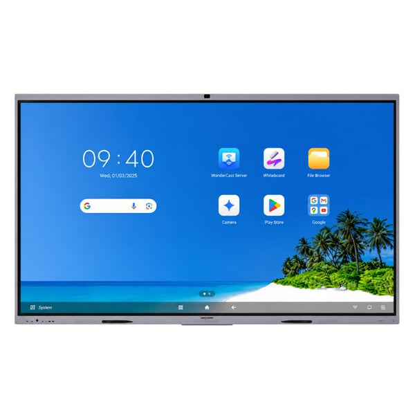 Hikvision DS-D5B86RB/FP 86-inch 8GB Memory, 128GB SSD, Android 16, 4K Smart Interactive Whiteboard