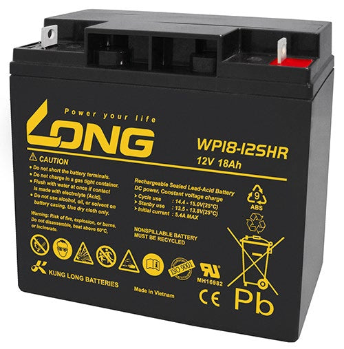 Long Battery 12V-18Ah ,Lead Acid Rechargeable |WP18-12SHR