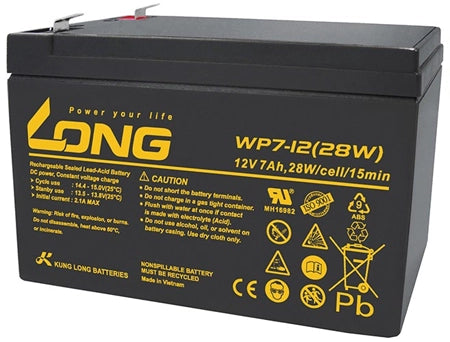 Long Battery 12V-7Ah,Lead Acid Rechargeable | Wp7-12(28W)