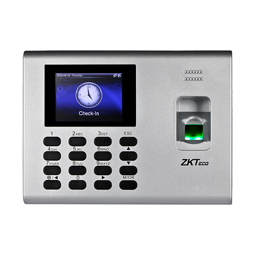 ZKTeco K40 Pro fingerprint time attendance terminal front view