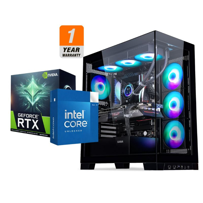 Void Hound Gaming PC - AMD Ryzen 5 7600X, ASUS Dual RTX 5060 OC 8GB, Kingston 16GB DDR4-3200, AGI AI818 1TB NVMe Gen4