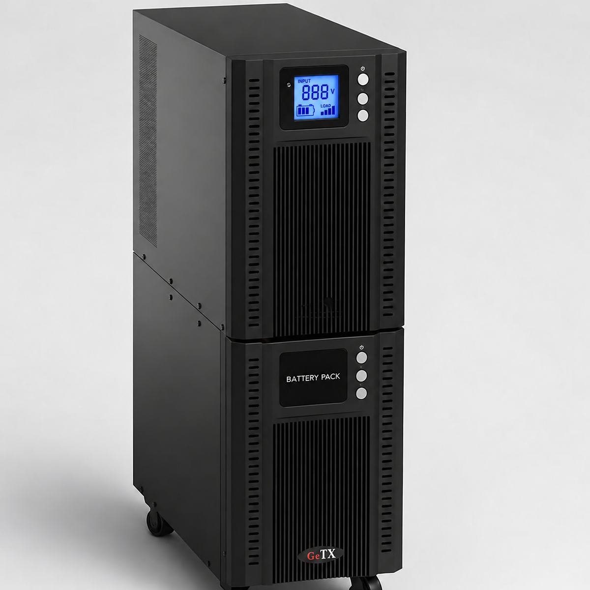 UPS 6KV ONLINE GETX GXK-1-1-6-CO — LCD 888 battery and load indicators