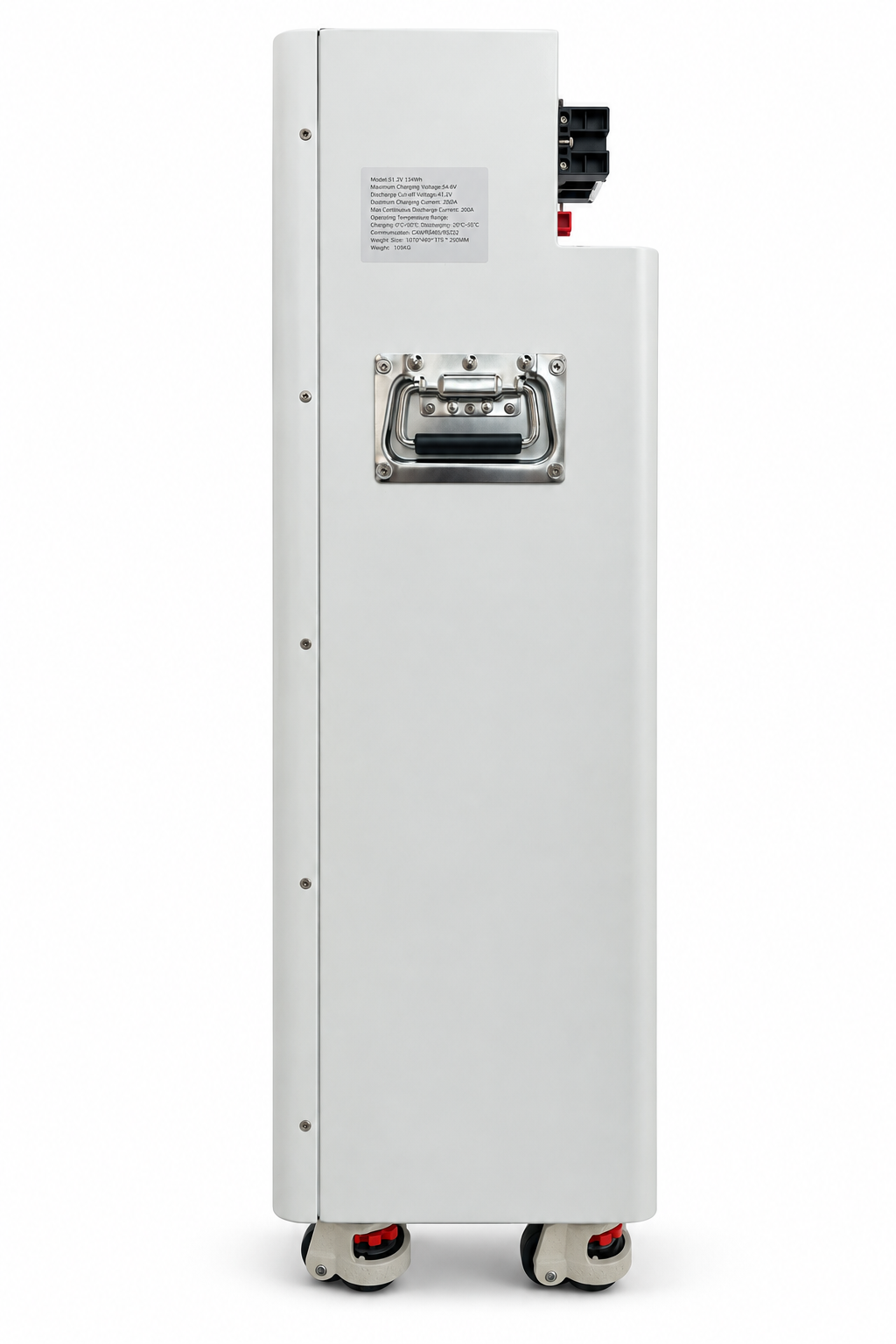 HarveyPow 5F512314-JK 15kWh 51.2V 300Ah LiFePO4 floor-standing battery side view