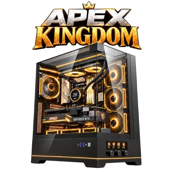 Apex Kingdom Gaming PC – Core i9-14900K & RTX 5080 16GB, 32GB DDR5, 1TB NVMe – Black