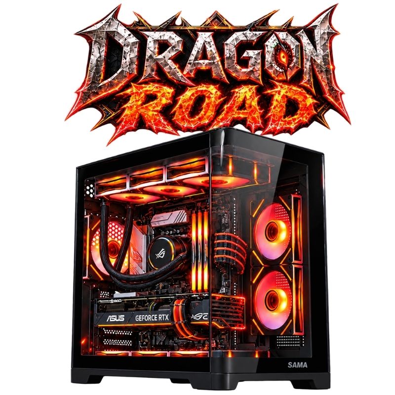 Dragon Road Gaming PC – Core i5-14600K & RTX 5070 12GB, 32GB DDR5, 1TB NVMe