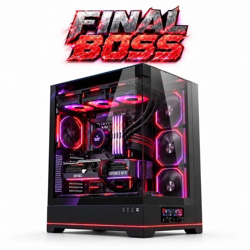 Final Boss Gaming PC – Core i9-14900K & RTX 5070 Ti 16GB, 32GB DDR5, 1TB NVMe – Black