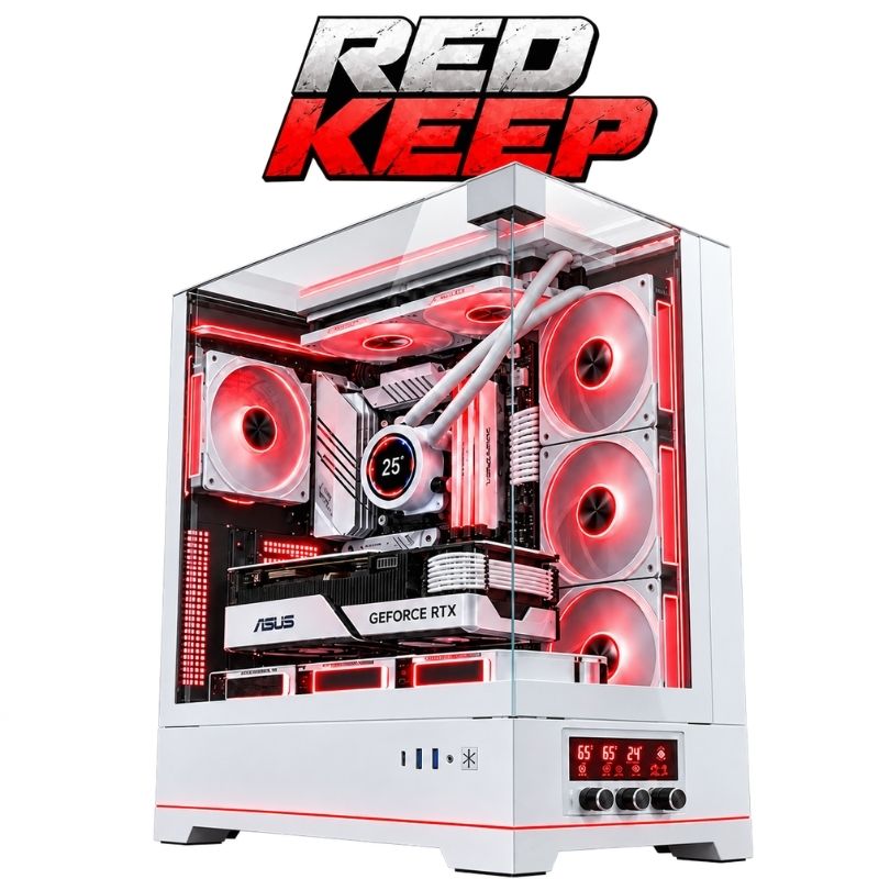 Red Keep Gaming PC – Core i7-14700K & RTX 5060 8GB, 32GB DDR5, 1TB NVMe – White