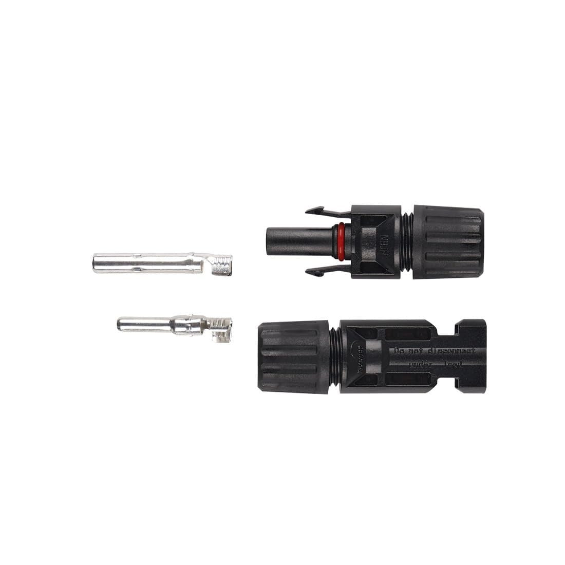 MC4 male and female connectors with metal pins