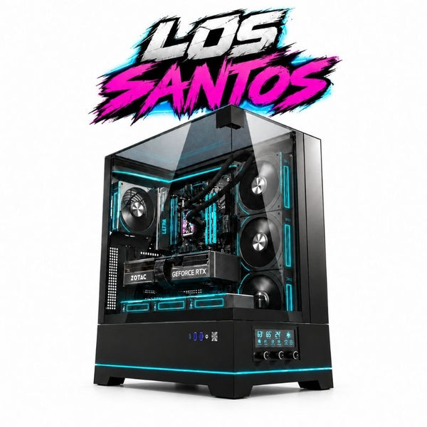 Los Santos Gaming PC – Core Ultra 5 225F & ZOTAC 5070 TWIN EDGE 12GB, 32GB DDR5, 1TB NVMe – Black