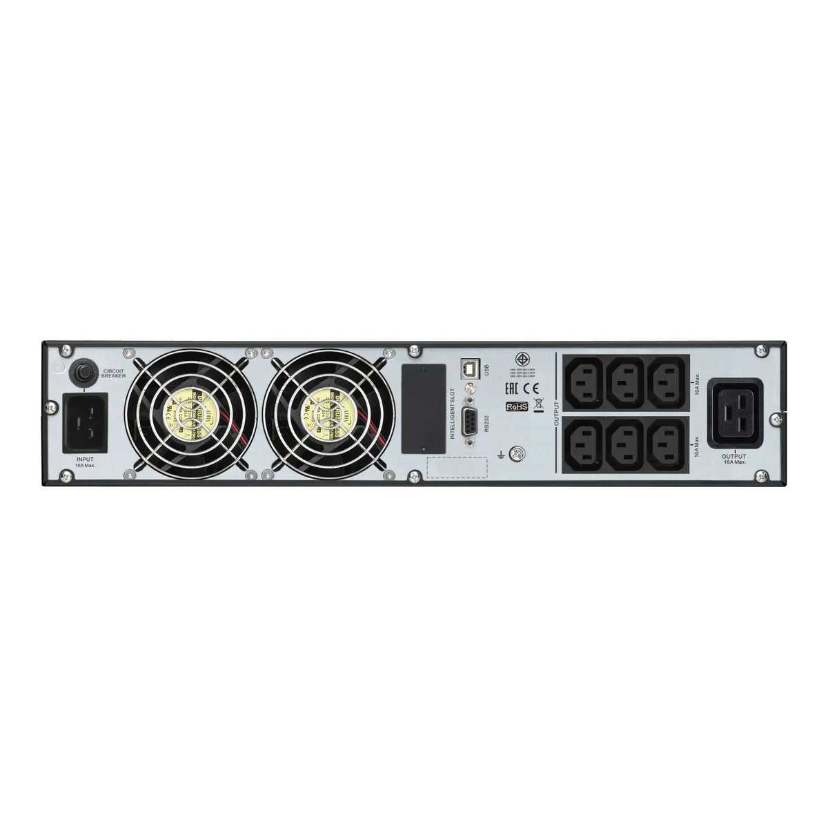 APC Easy UPS On-Line SRV3KRI 3 كيلو فولت أمبير / 2400 واط 230 فولت حامل تثبيت على الرف 2U