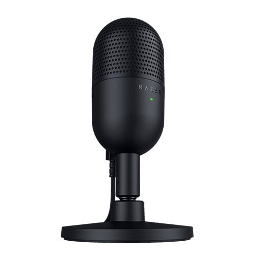 ميكروفون ألعاب USB صغير للغاية Razer Seiren V3، مقاوم للصدمات - أسود