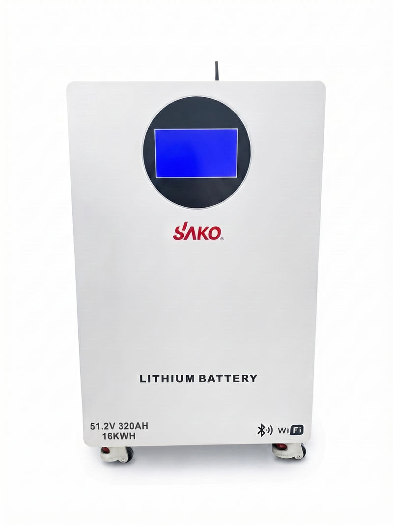 SAKO SK-51.2V 320Ah LiFePO4 Lithium Battery – 16.3 kWh