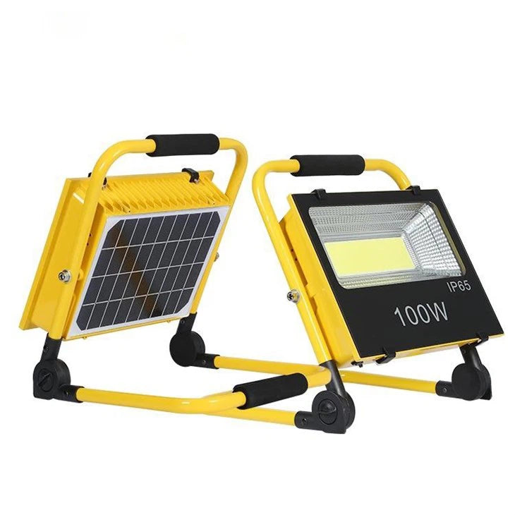 Portable Led Flood Light Waterproof 100w 200w Working Camping Rechargeable Outdoor