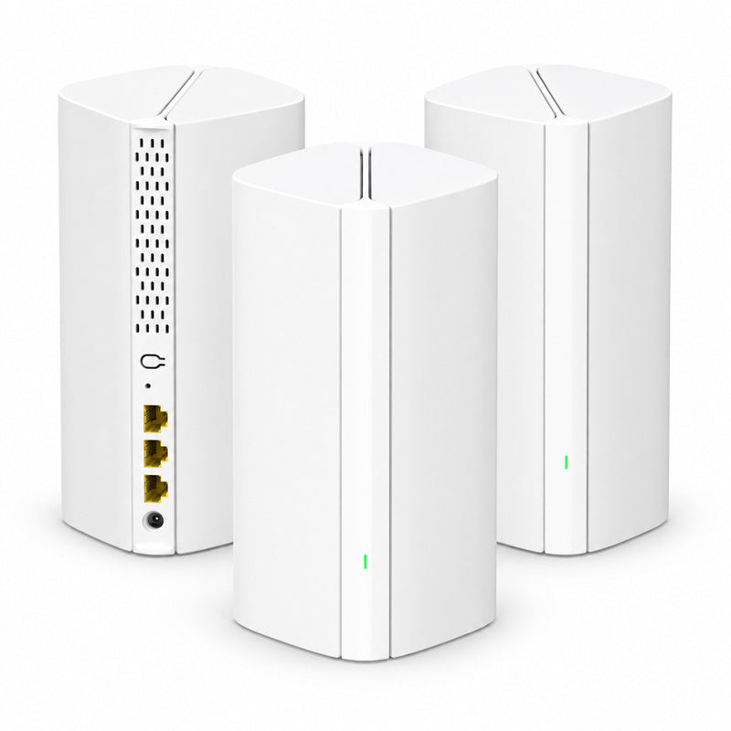 Tenda EX12 (3-Pack) AX3000 Whole Home Mesh Wi-Fi 6 System - White
