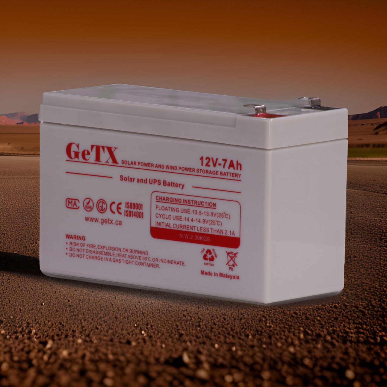 UPS Battery 12V 7AH GETX gx7-12